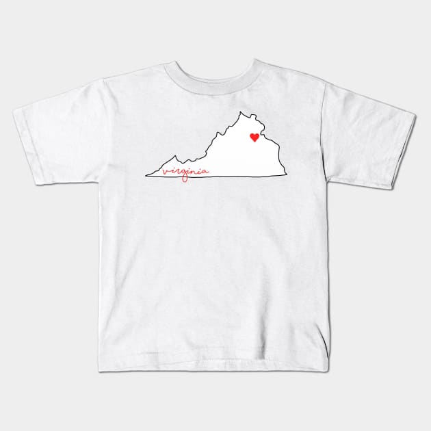 Fredericksburg VA Kids T-Shirt by kiramrob